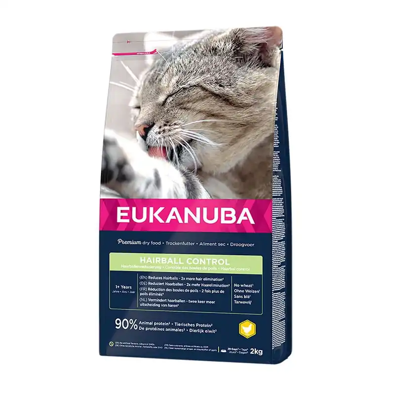 Eukanuba Cat Adult Hairball Control Chicken - Skaffa nu