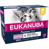 Endast denna vecka - Eukanuba Kitten Grain Free 12 x 85 g - Kyckling