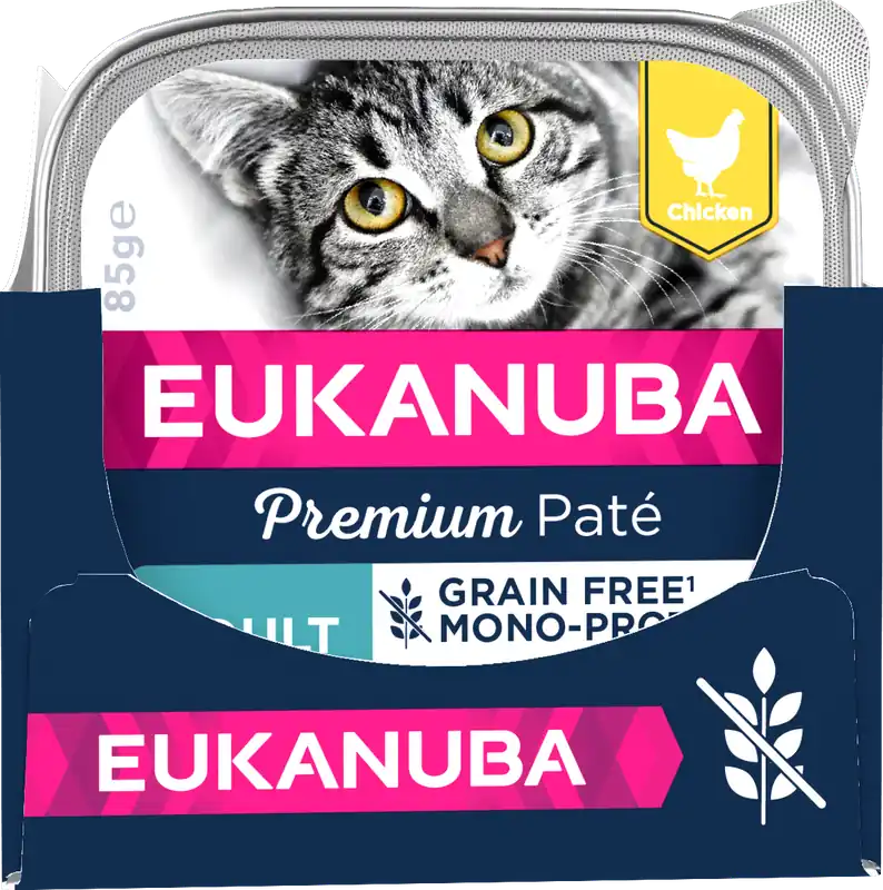 Cat Grain Free Adult Chicken Paté Mono 12x85g | Klar att skickas