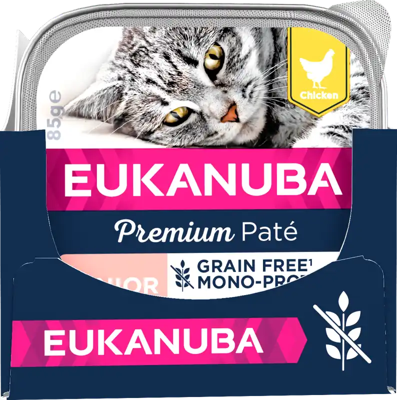 Cat Grain Free Senior Chicken Paté Mono 12x85g - Få kvar i lager