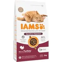 IAMS Advanced Nutrition Sensitive Digestion med kalkon - 3 kg - Nyinkommet
