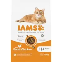 Slutrea | IAMS Advanced Nutrition Senior Cat 11+ med kyckling - 10 kg