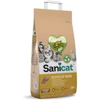 Sanicat Recycled Wood - 20 l - Hög kvalitet