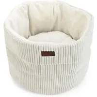 Missa inte | Designed by Lotte kattkorg Ribbed - ca Ø 50 x H 35 cm, ljusgrå
