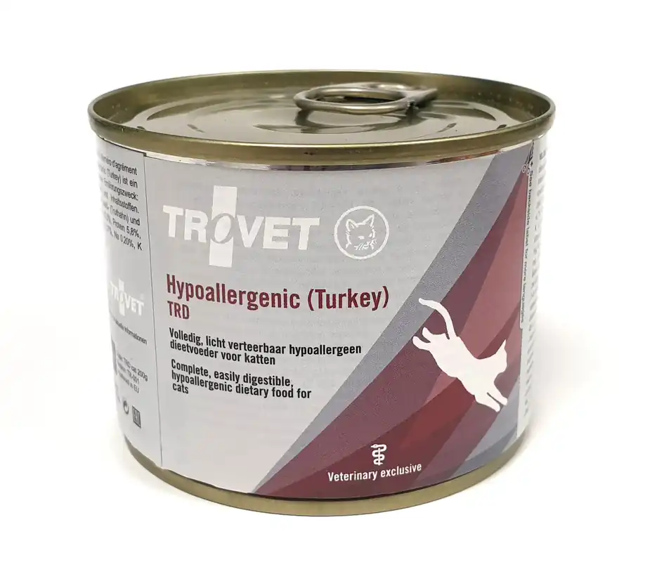 Reapris - Trovet TRD Hypoallergen kalkon-ris för katter 200 g PROVFÖRPACKNING
