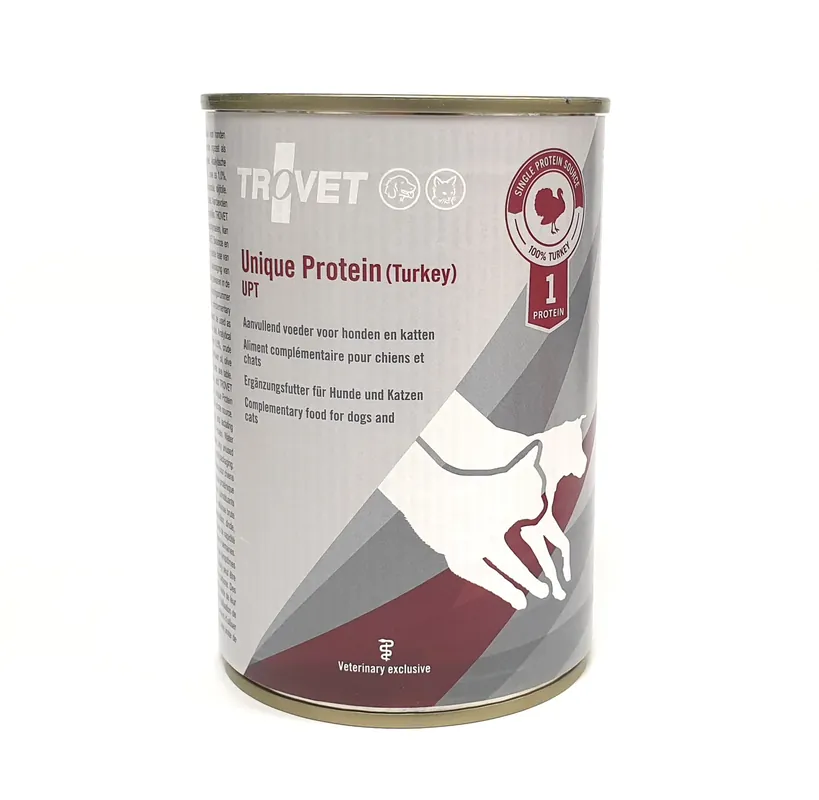 Mycket uppskattad - Trovet Unique Protein UPT kalkon 400 g för hundar och katter