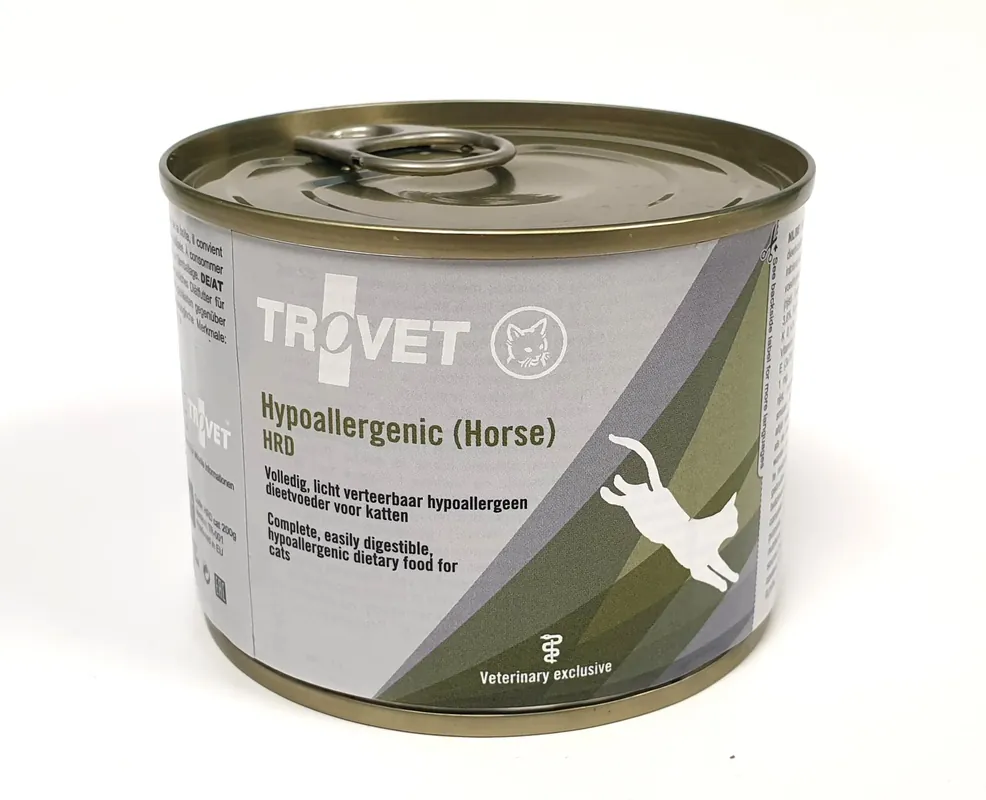 Nästan slut - Trovet HRD Hypoallergenic Häst & Ris för katter 6 x 200 g