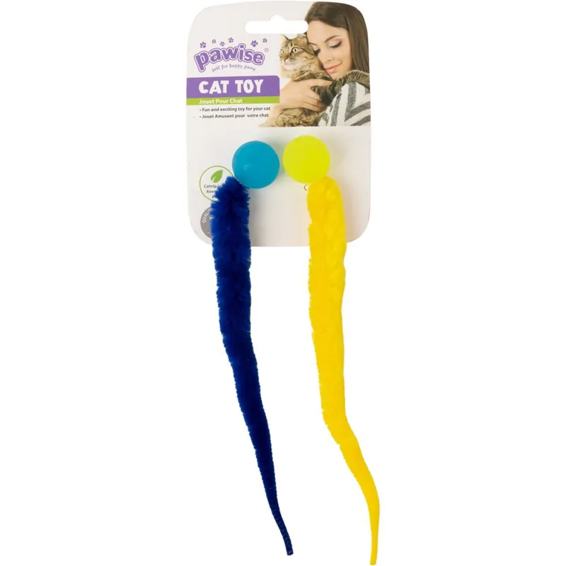 Pawise Studsande Ormar Kattleksaker 2-pack | Deal
