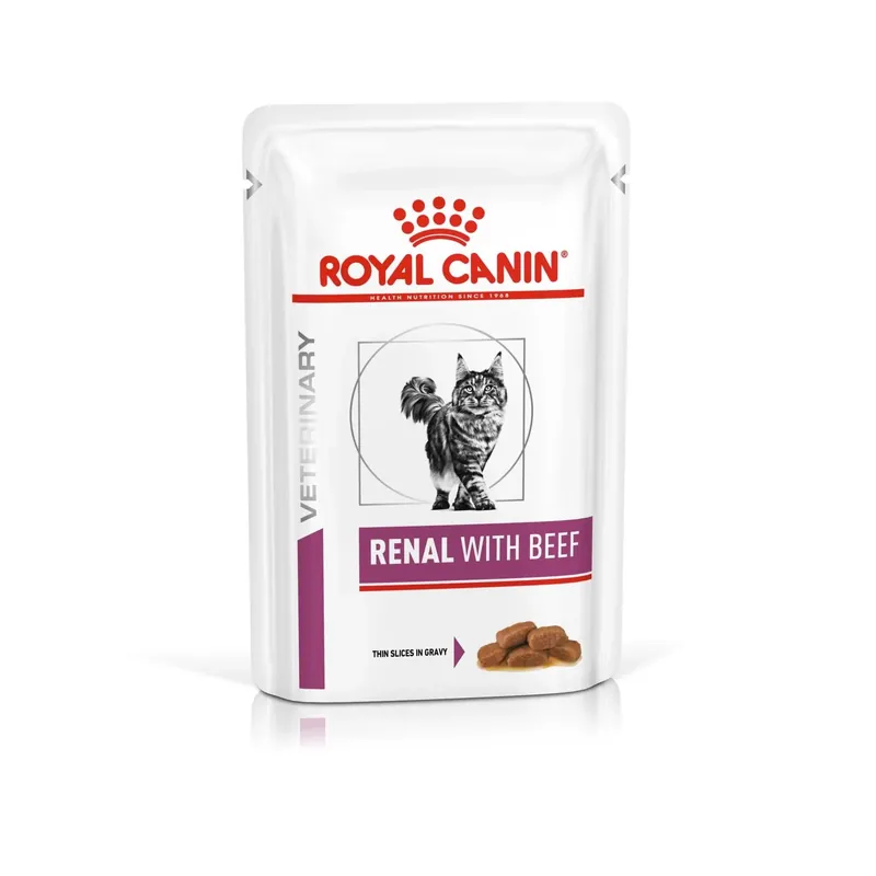 Royal Canin Veterinary Diets Vital Renal Beef våtfoder för katt 85 g | Kundfavorit