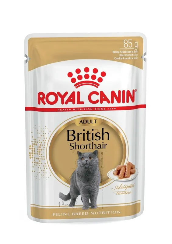 Toppkvalitet | Royal Canin British Shorthair Adult våtfoder i sås för katt 85 g