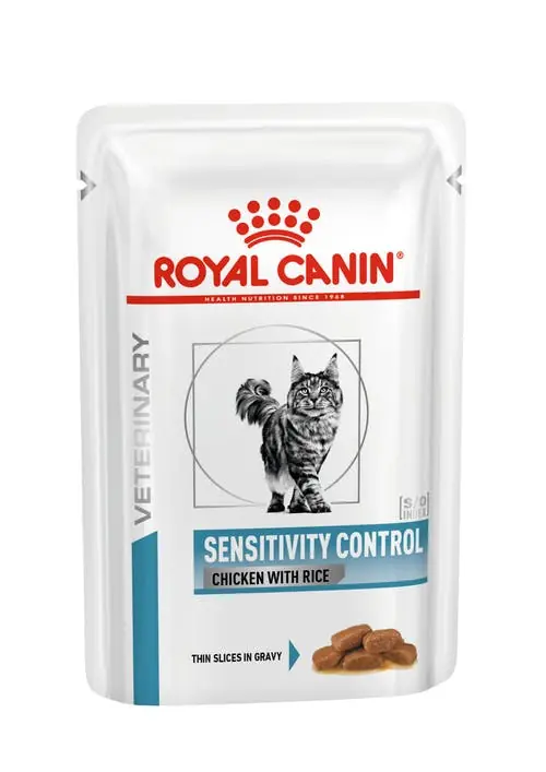 Populärt just nu | Royal Canin Veterinary Diets Derma Sensitivity Control Chicken Pouch Katt 85 g PROVFÖRPACKNING