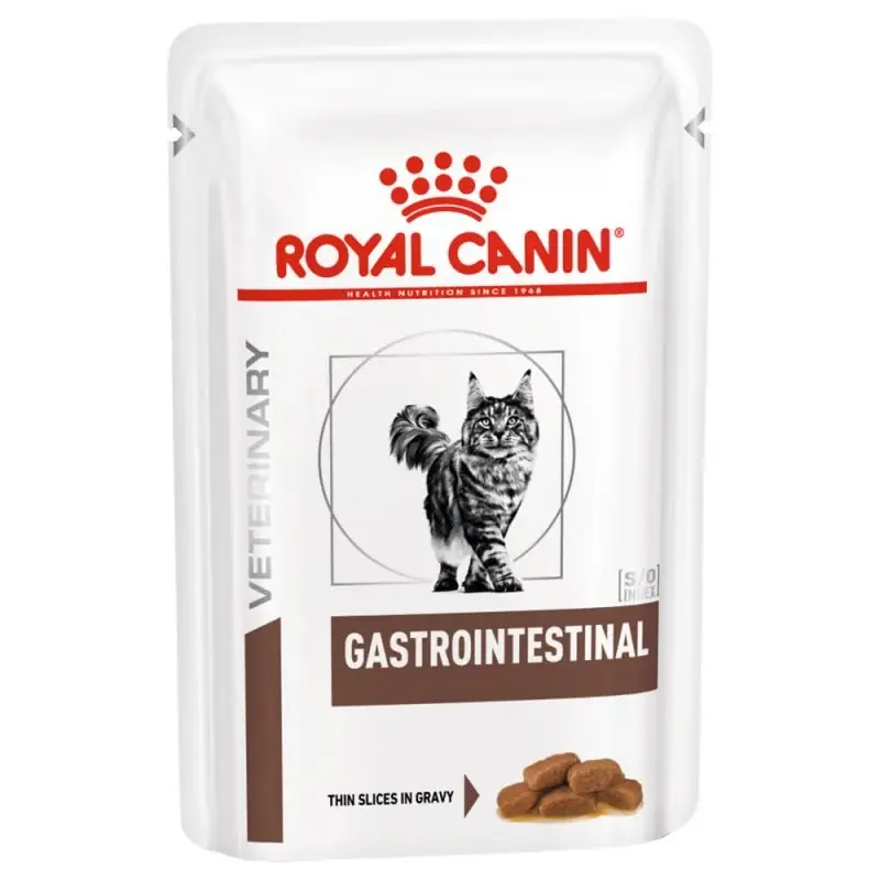 Missa inte - Royal Canin Veterinary Diets Gastrointestinal Thin Slices In Gravy våtfoder för katt 85 g