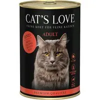 Nyhet i sortimentet - Cat‘s Love 6 x 400 g - Nötkött pur