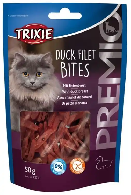 Gratis retur - Kattgodis Anksmak Premio Duck Filet Bites