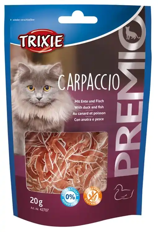 Populär - Kattgodis Premio Carpaccio med Anka och Fisk