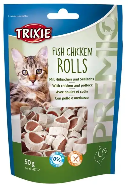 Trygg betalning | Kattgodis Premio Fish Chicken Rolls