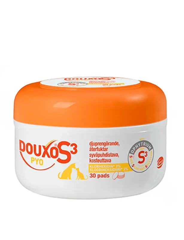 Douxo S3 Pyo Pads med klorhexidin och ophytrium | Prisnedsättning