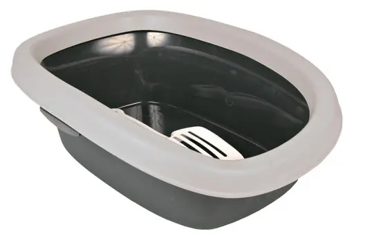 Carlo 1 Cat Litter Box with Border, 43 x 31 × 14 cm - Extra rabatt