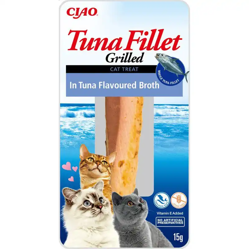 I lager | CIAO Grilled Fillet in Broth Cat Treat