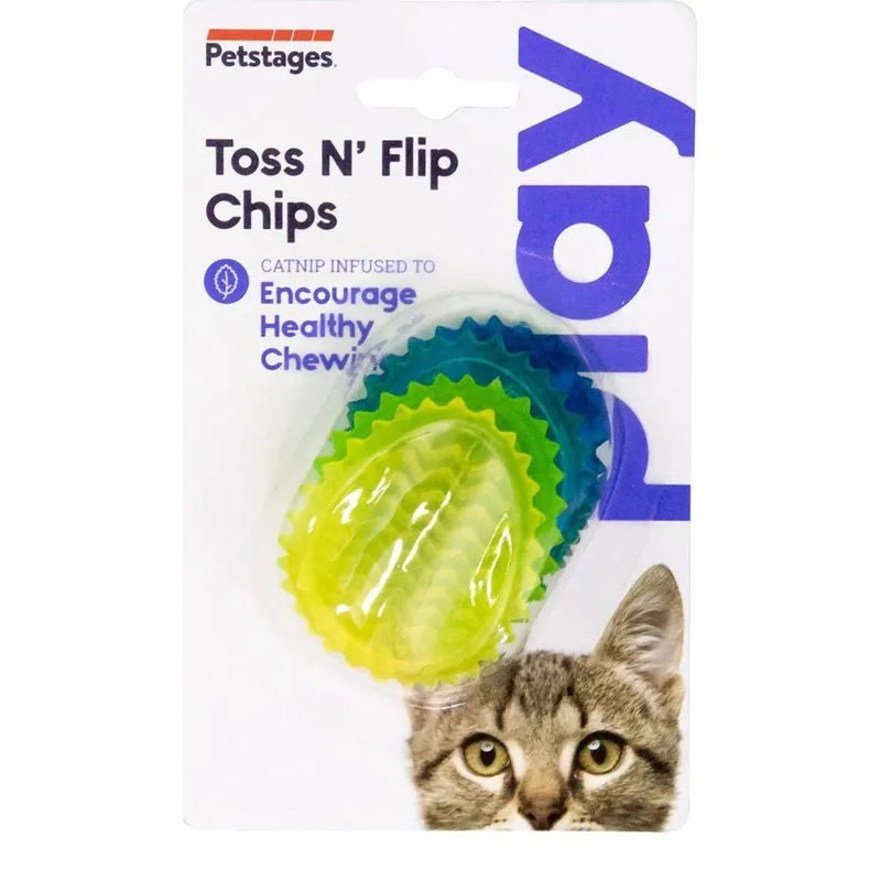 Nästan slut - Petstages Cat Toy Toss N‘ Flip Chips
