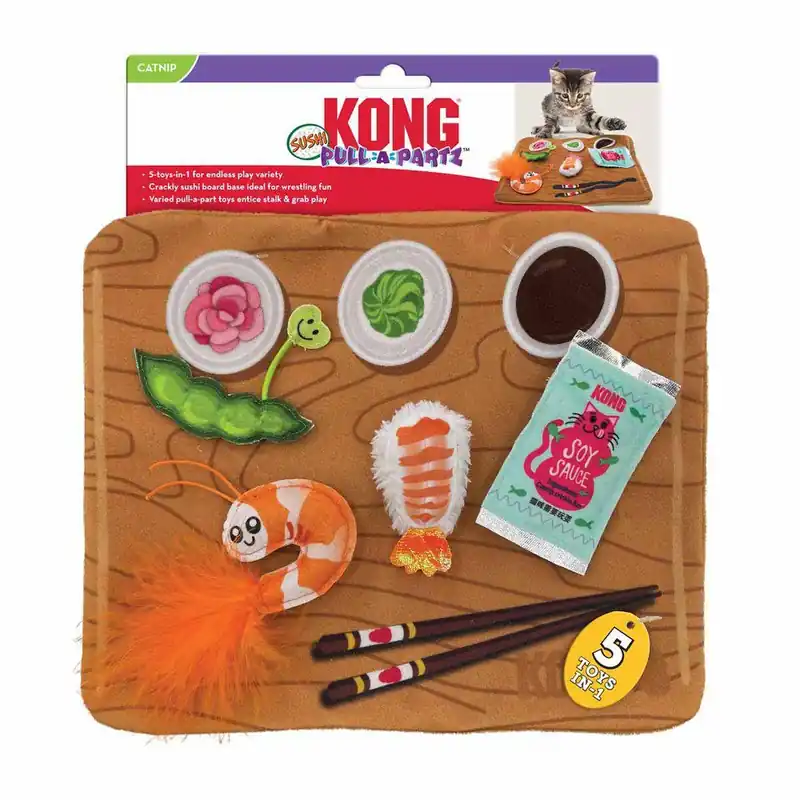 Rabatter - KONG Interactive Cat Toy Pull-A-Partz Sushi
