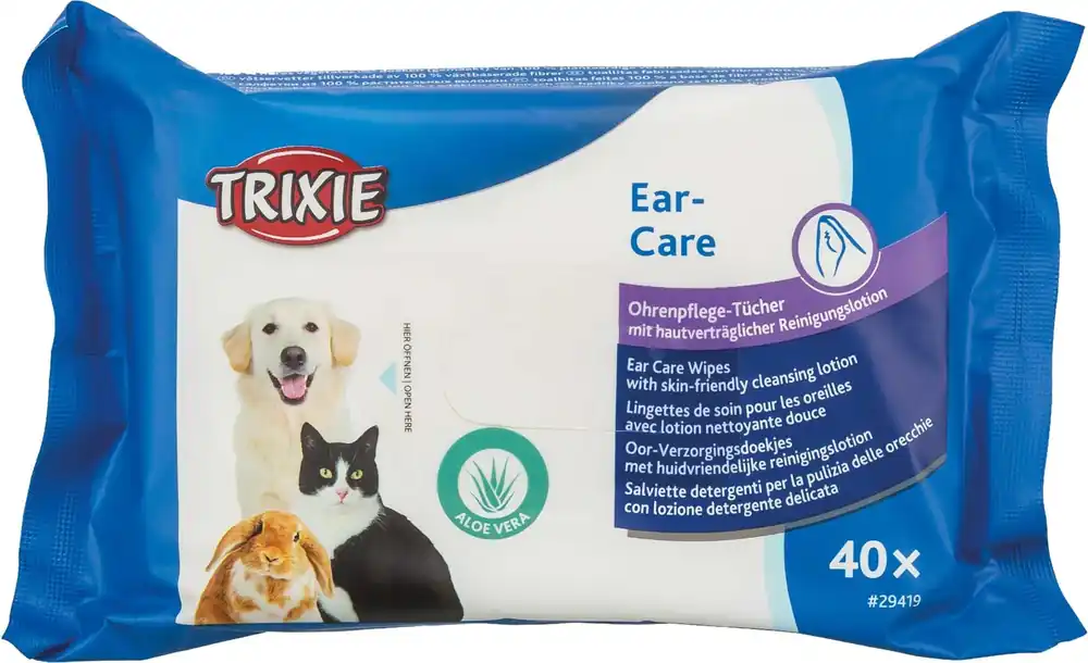 Begränsat antal | Ear Care Wipes with Aloe Vera, 40-pack