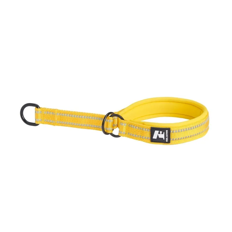 Outlet - Feel Active Vadderat Hundhalsband Halvstryp Gul