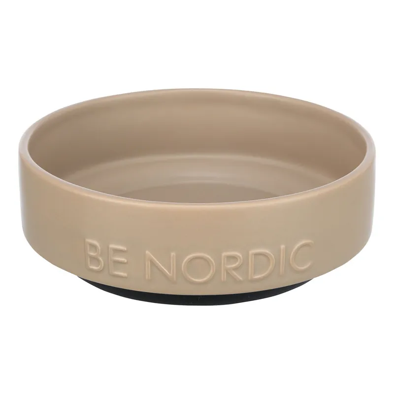 Trixie Be Nordic Matskål i Keramik Beige - Expressleverans