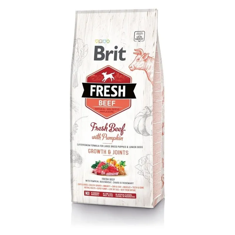 Smidig beställning - Brit Fresh Beef with Pumpkin Puppy Large