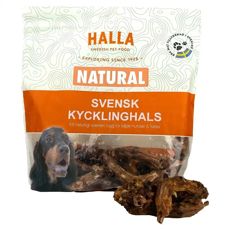 Snabb frakt | Halla Svensk Kycklinghals 180g