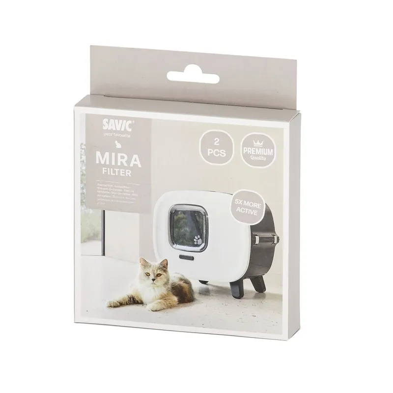 Mycket populär - Savic Mira Filter till Kattlådehus 2-pack