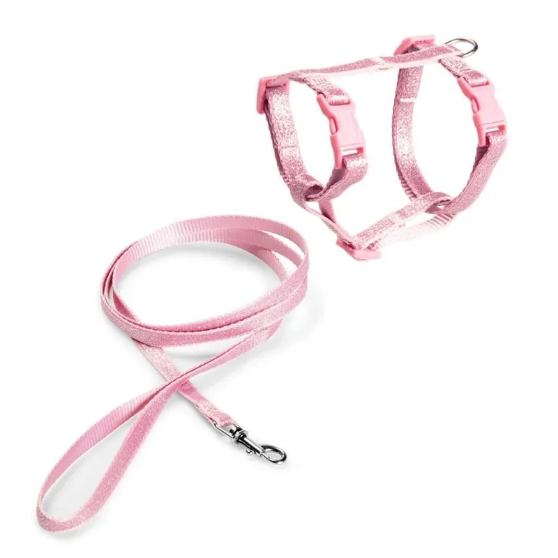Lågt pris | Basic Cat Sparkly Sele Rosa