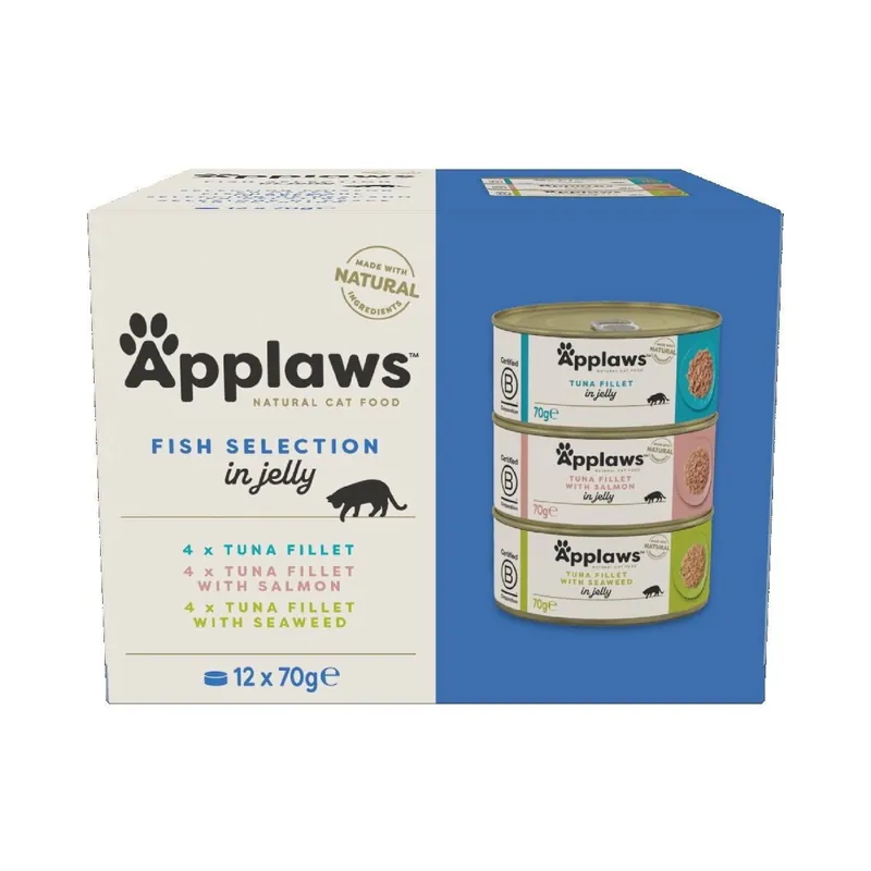 Applaws Selection in Jelly Multipack Fish 12x70 g - Finns tillgänglig