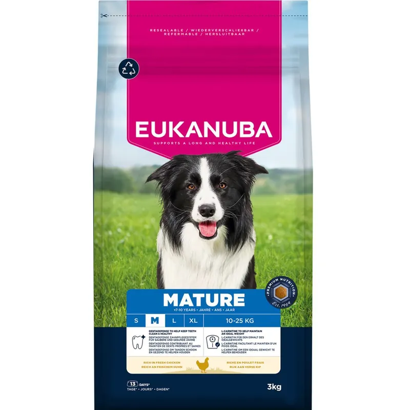 Dagens deal - Eukanuba Dog Mature Medium Breed Chicken