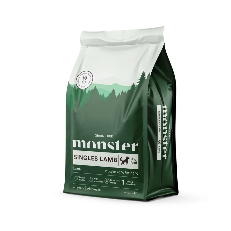 Monster Dog Adult All Breeds Grain Free Singles Lamb - Kundernas favorit