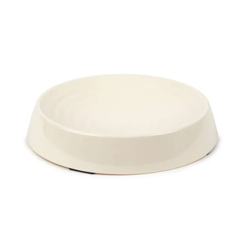 Little&Bigger Ripple Matskål Creme - Nästan slut