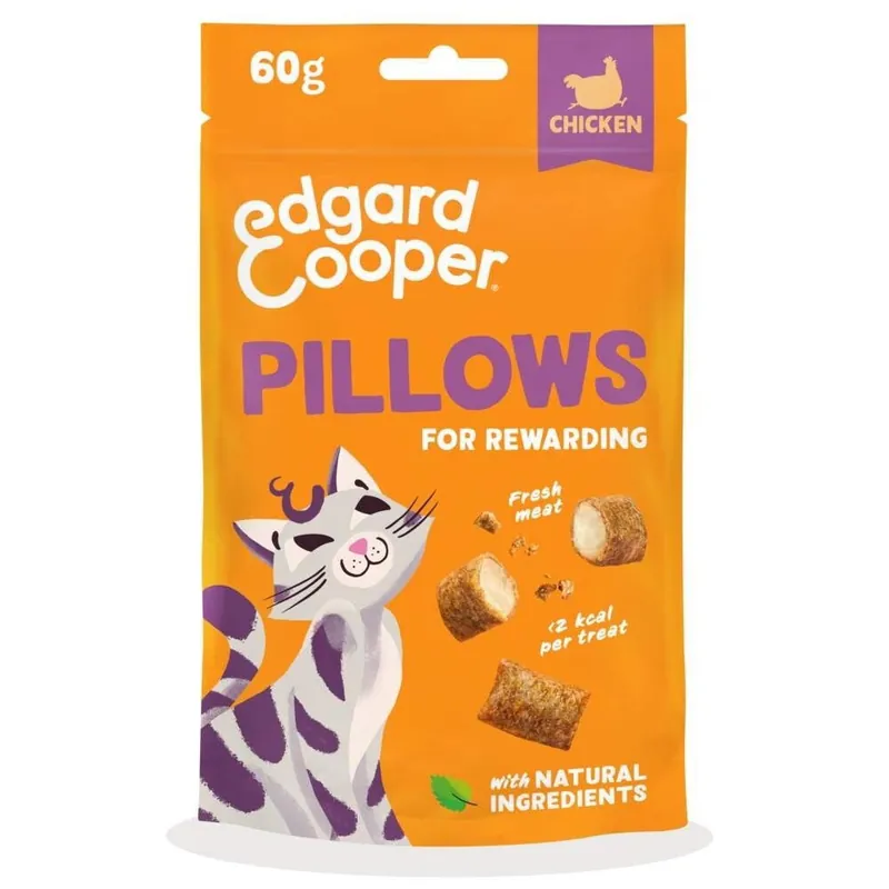 Edgard&Cooper Pillows Kattgodis Kyckling 60 g - Expressfrakt