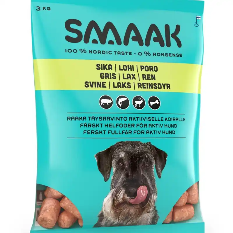 SMAAK Raw Complete Active gris, lax, ren - Bara denna vecka