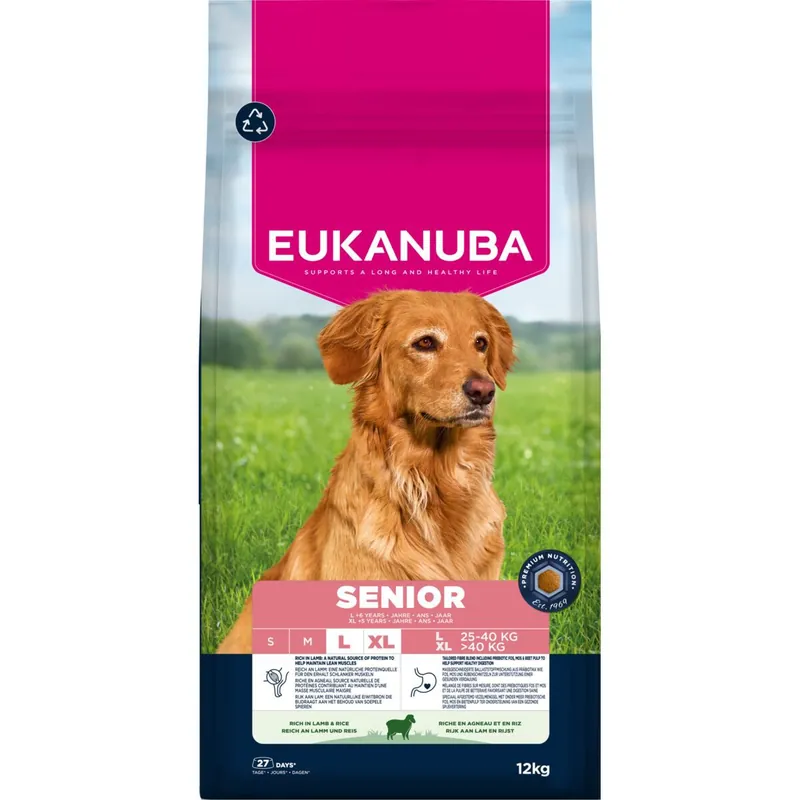 Eukanuba Dog Senior Large Breed Lamb & Rice - Begränsat antal