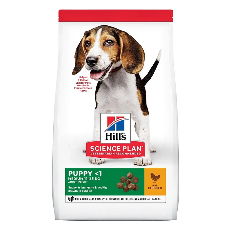 Hills Science Plan Puppy Medium Chicken | Nedsatt pris
