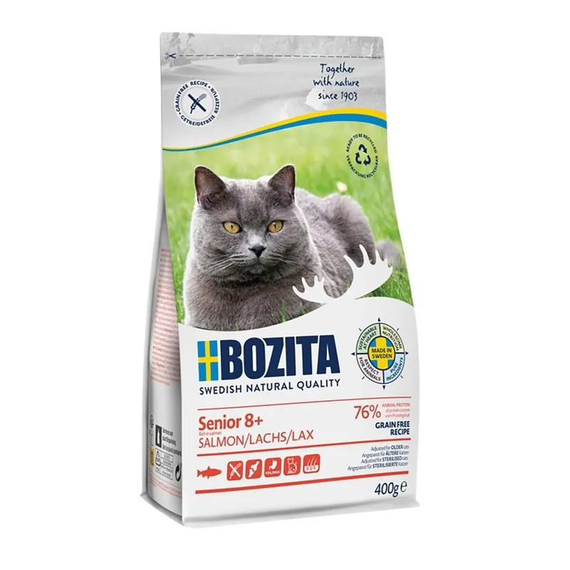Riktigt fynd | Bozita Senior 8+ Spannmålsfri Kattmat med Lax