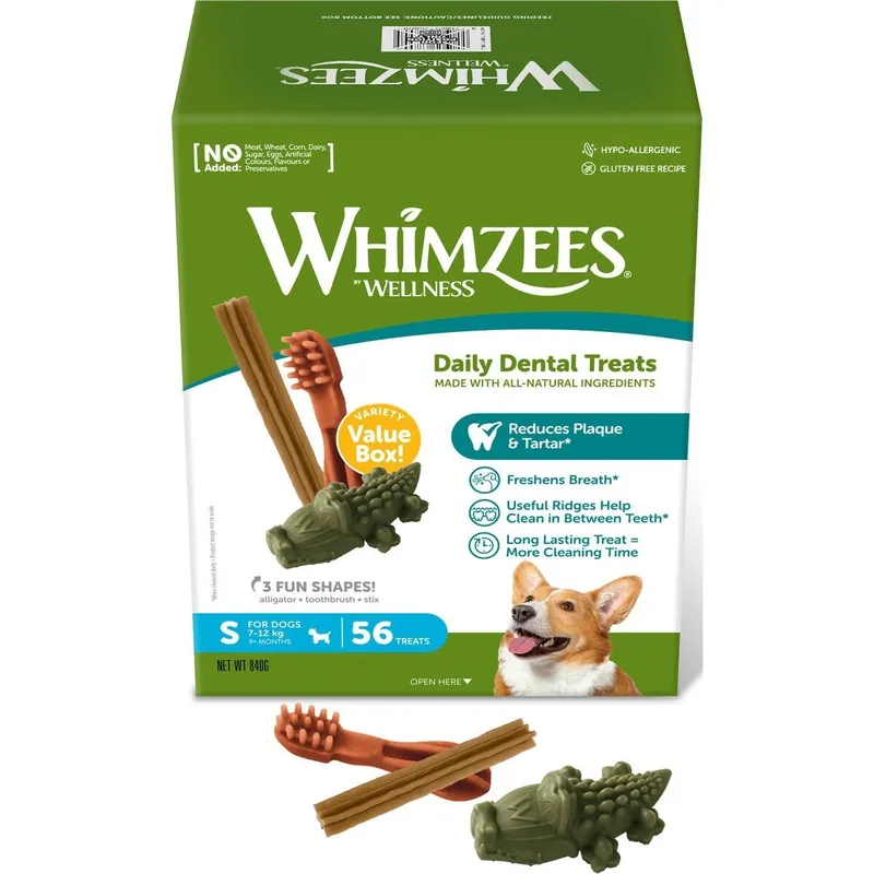 Whimzees Variety Value Box S 56-pack - Enkel retur