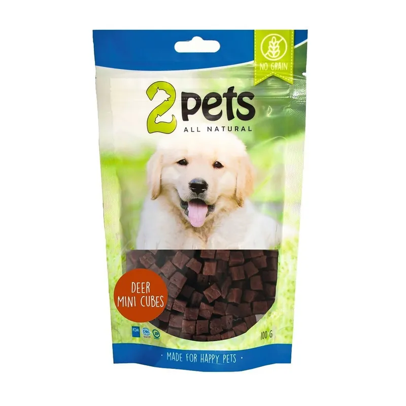 Direkt från fabriken | 2Pets Minicubes Hundgodis med Hjort