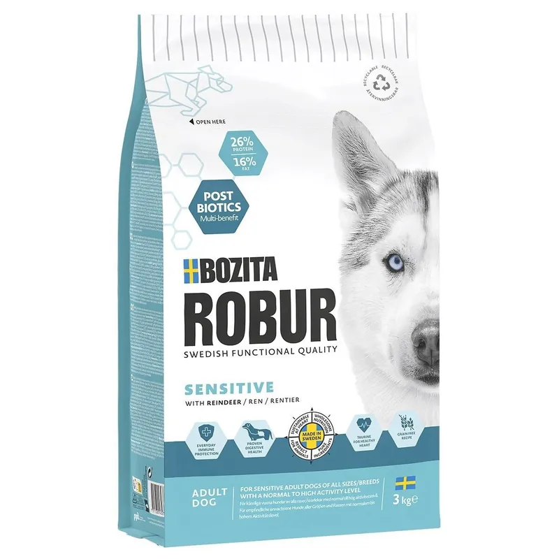Bozita Robur Adult Sensitive Reindeer - Tryggt köp