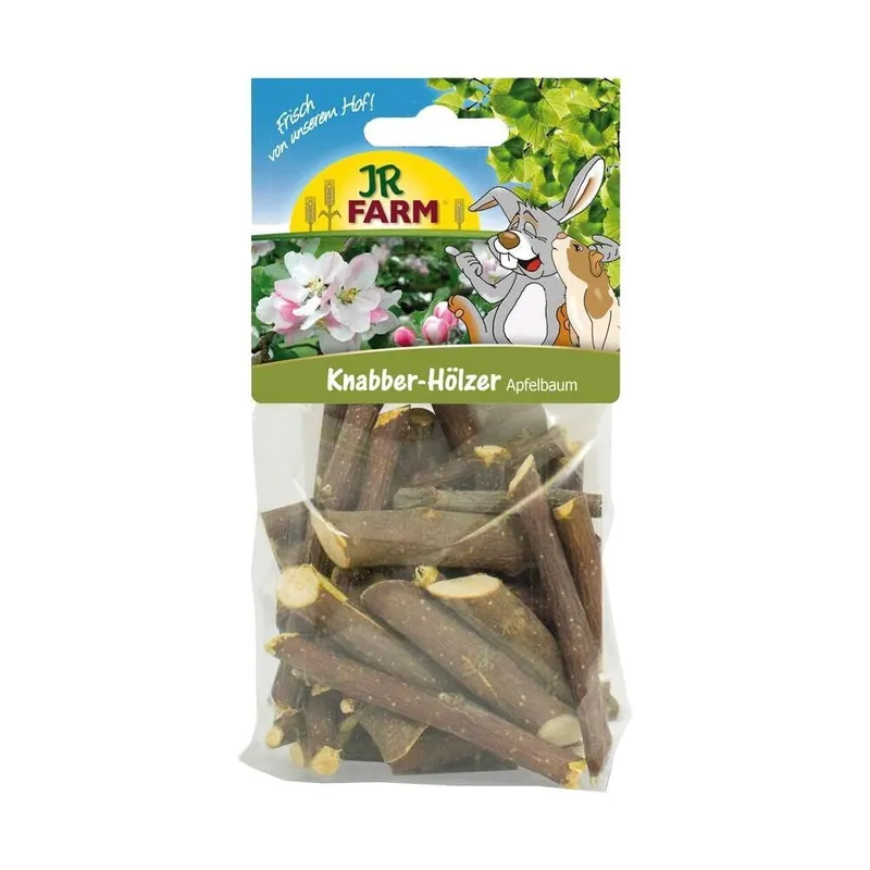 Premium - JR Farm Gnagpinnar Äppelträ 100 g