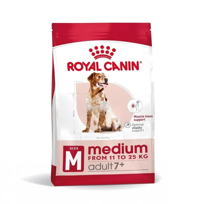 Få kvar i lager | Royal Canin Dog Medium Adult 7+