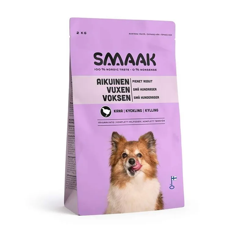 Väl omtyckt - SMAAK Dog Adult Small Breed Kyckling