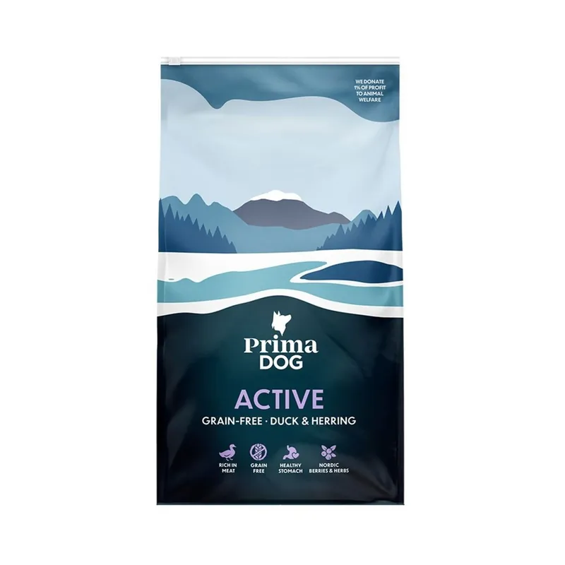 PrimaDog Active Grain Free Duck & Herring - Bra pris just nu