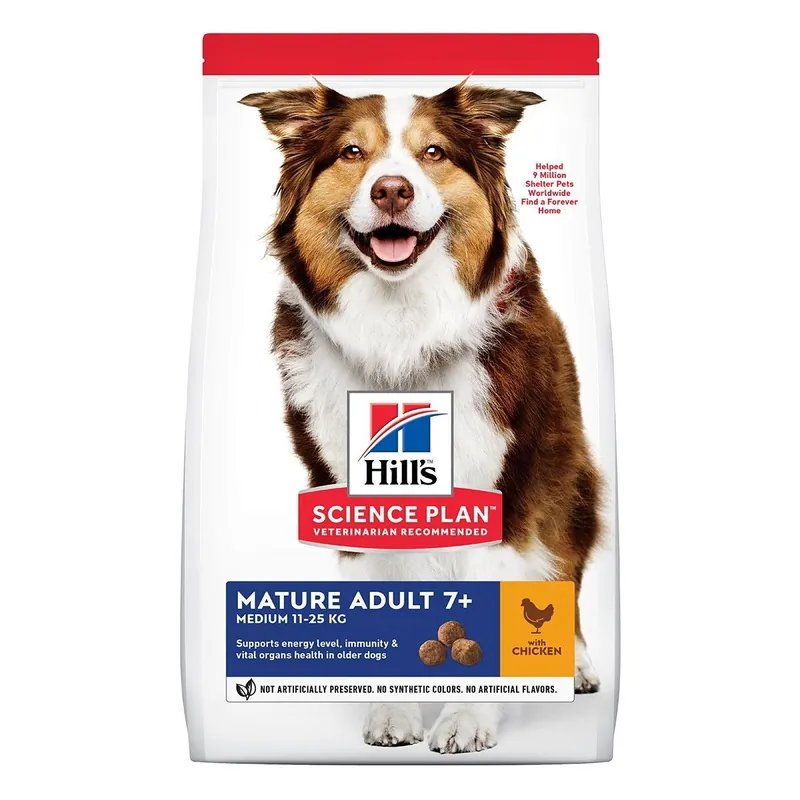 Hills Science Plan Dog Mature Adult 7+ Medium Chicken | Säker betalning