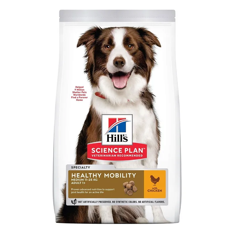 Favorit hos kunderna - Hills Science Plan Dog Adult Healthy Mobility Medium Chicken